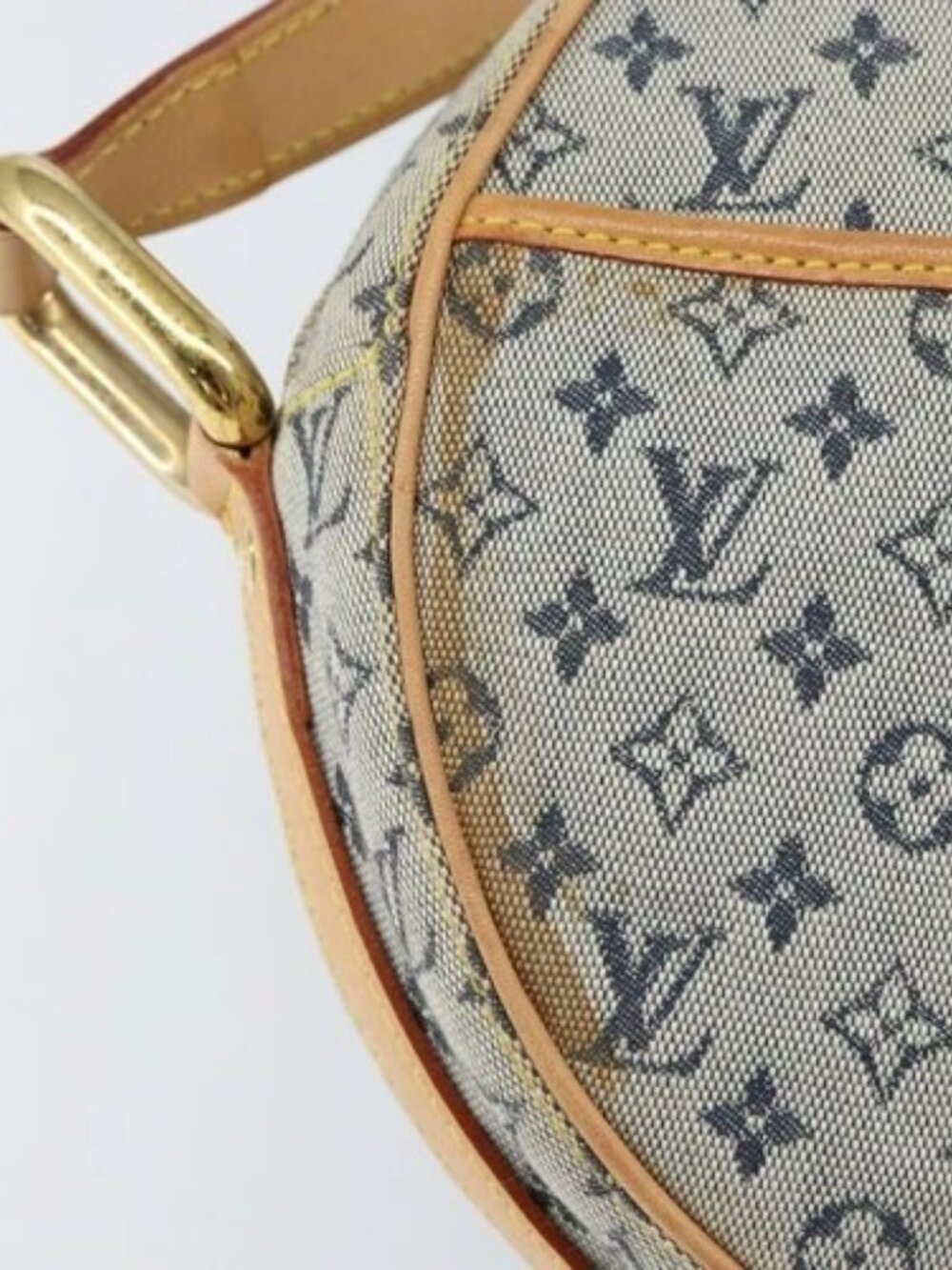 LOUIS VUITTON Monogram Mini Jeanne GM Shoulder Bag Blue M92000 LV Auth BA9672 - Picture 8 of 16
